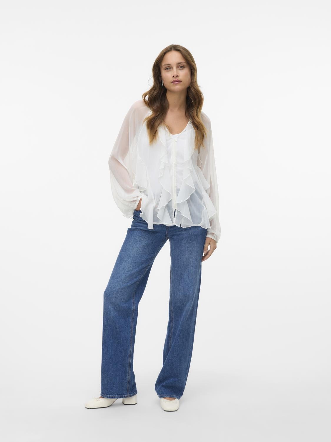 VMOAKLEY Top - Snow White - VERO MODA & VILA Bergvik